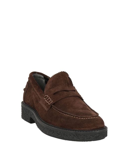 Grey Daniele Alessandrini Brown Daniele Alessandrini Dark Loafers Leather for men