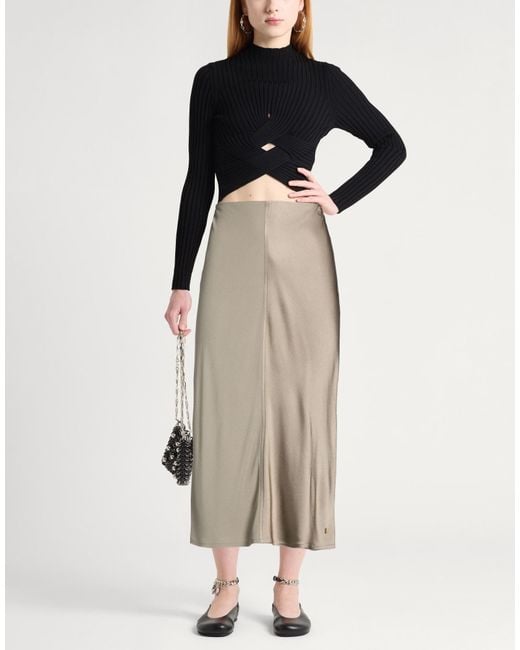 AMI Natural Midi Skirt