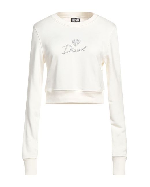 DIESEL White Sweatshirt