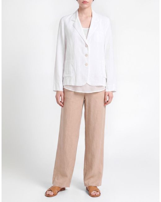Fedeli White Blazer Linen