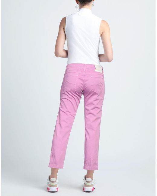 Jacob Coh?n Pink Light Pants Cotton, Elastane