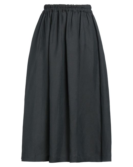 Liviana Conti Gray Midi Skirt