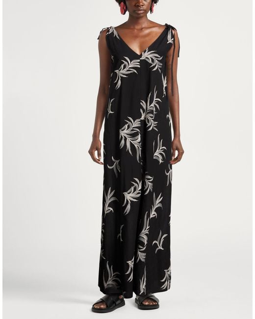 Alpha Studio Black Maxi Dress Cotton