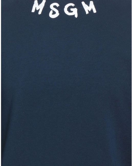 MSGM Blue Sweatshirt for men