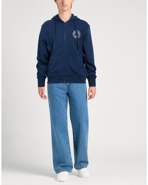 Versace Jeans Couture Blue Sweatshirt Cotton for men