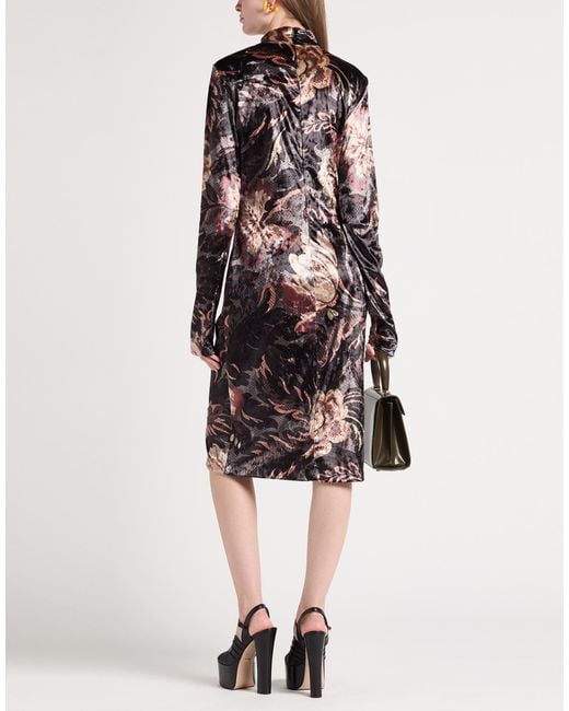 Etro Multicolor Midi Dress Polyester, Elastane