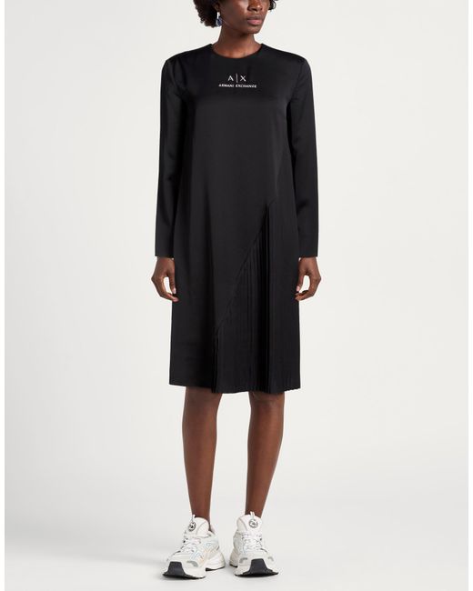 ARMANI EXCHANGE Black Midi Dresses