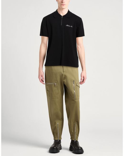 Balmain Black Polo Shirt for men