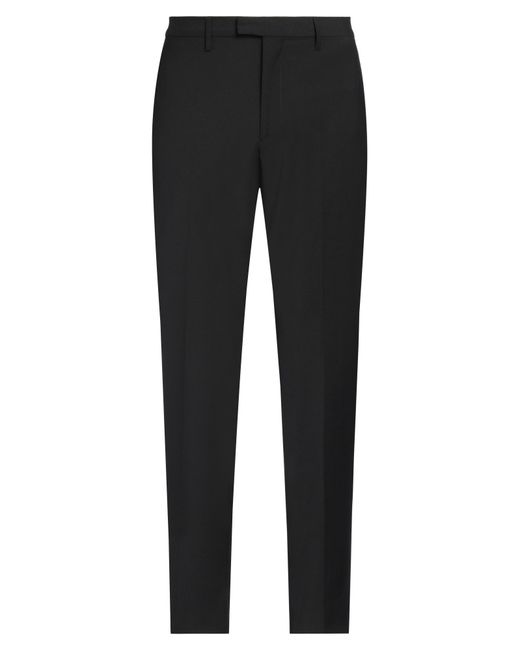Liu Jo Black Pants Polyester, Virgin Wool, Elastane for men