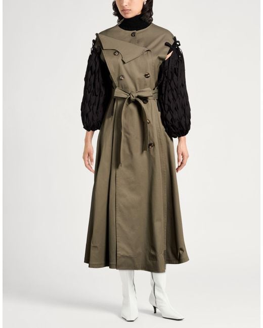 A.W.A.K.E. MODE Multicolor Overcoat & Trench Coat