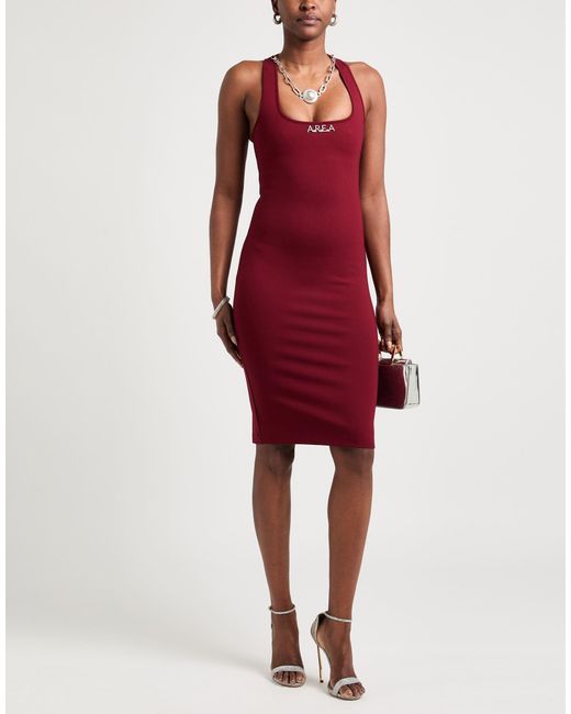 Area Red Midi Dress