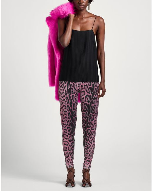 Roberto Cavalli Red Leggings