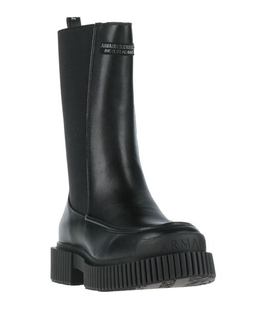 ARMANI EXCHANGE Black Stiefelette