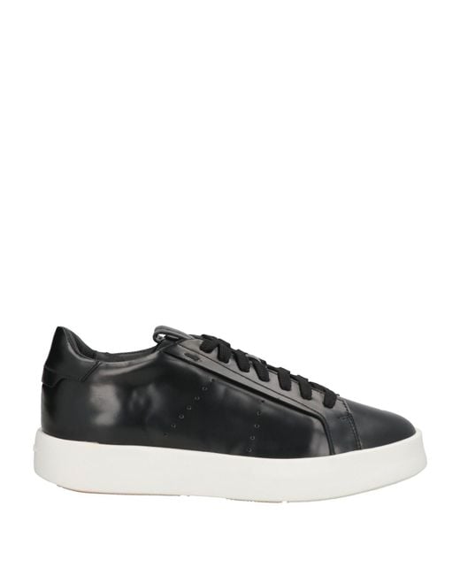 Santoni Black Sneakers for men