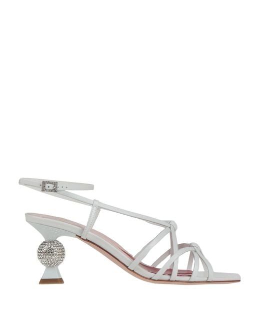 Roger Vivier White Sandals Leather