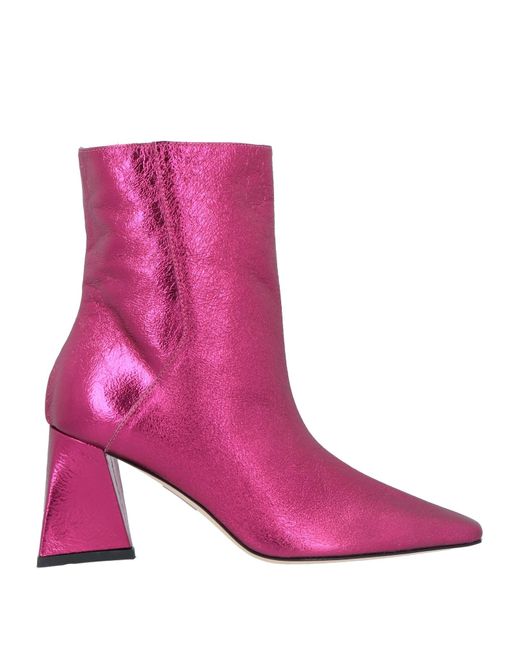 Stele Pink Ankle Boots