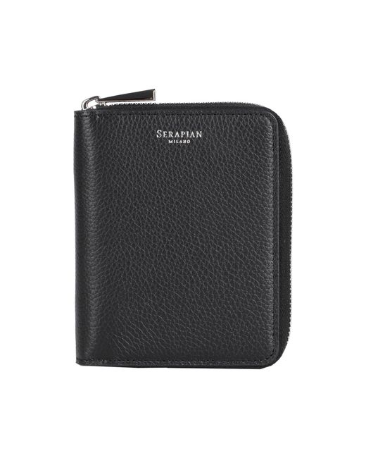 Serapian Black Wallet Calfskin