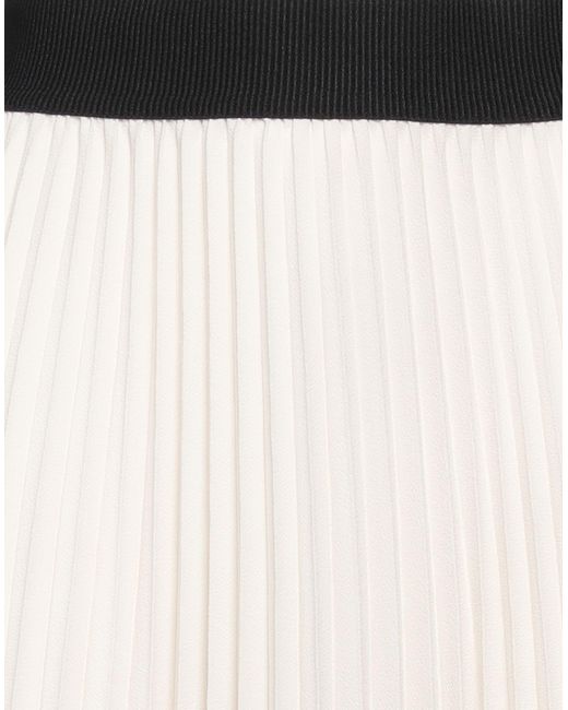Shirtaporter White Midi Skirt Polyester