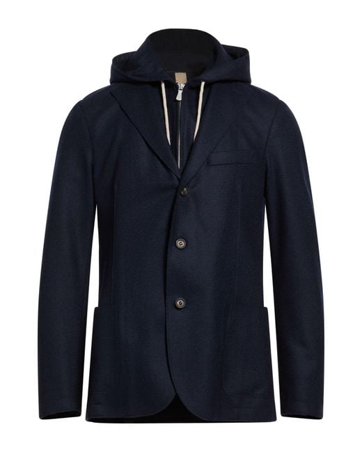 Eleventy Blue Blazer Wool, Polyamide for men