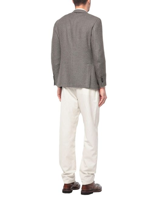 Lardini Gray Light Blazer Wool, Polyester, Cotton for men