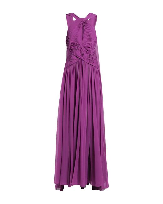 Elie Saab Purple Maxi-Kleid