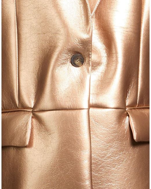 ViCOLO Brown Blazer Polyester, Polyurethane
