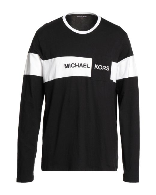 Michael Kors Cotton T-shirt in Black for Men | Lyst