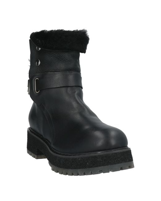 Agl Attilio Giusti Leombruni Black Ankle Boots Leather