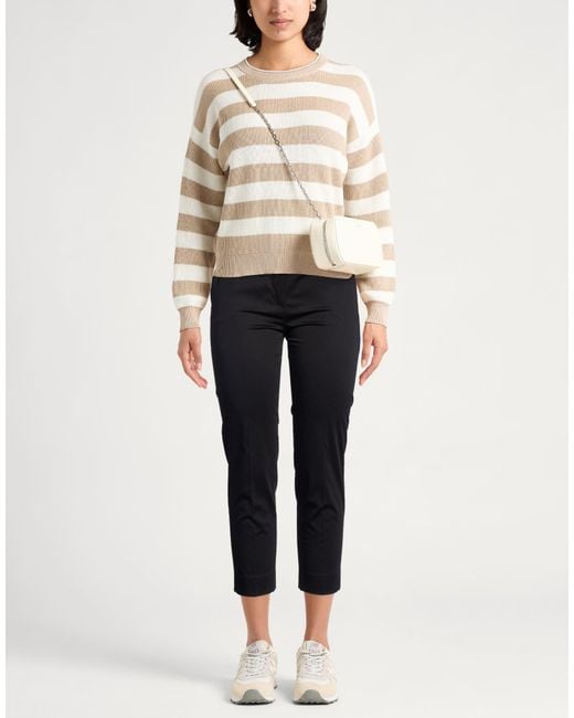 Max Mara Black Pants Cotton, Elastane