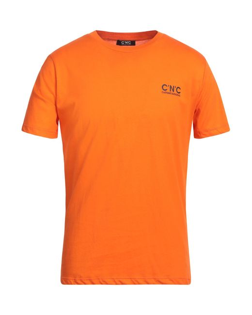 CoSTUME NATIONAL Orange T-shirt for men