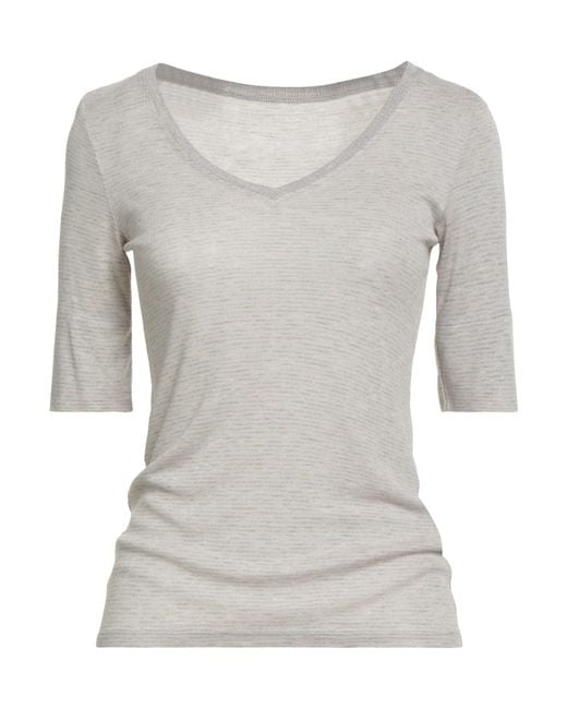 Majestic Filatures Gray T-Shirt Viscose