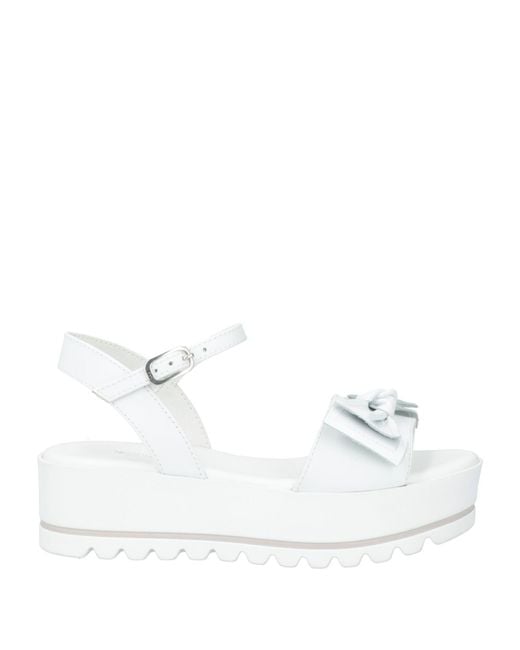 Nero Giardini White Sandals Leather
