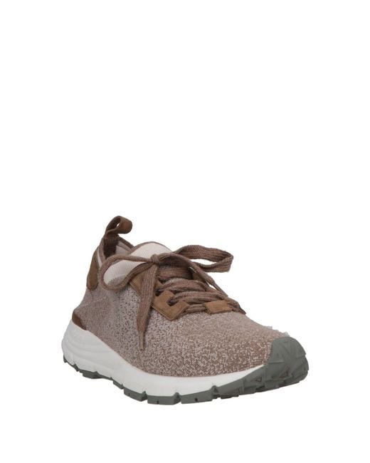 Peserico Brown Sneakers Textile Fibers for men