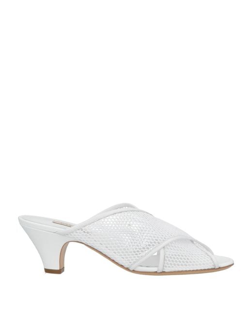 Casadei White Sandals