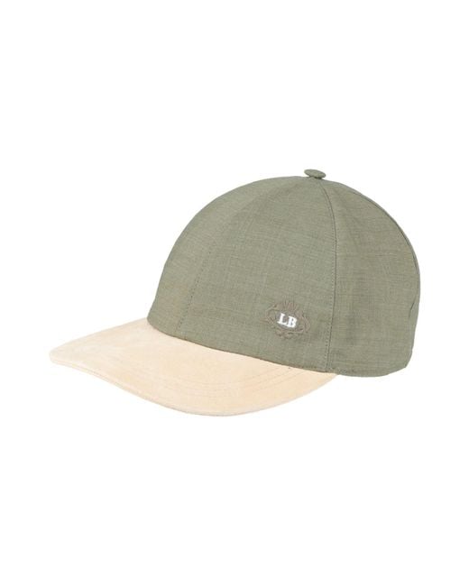 Luigi Borrelli Napoli Green Hat Virgin Wool for men