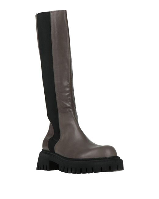 POESIE VENEZIANE Black Boot Leather