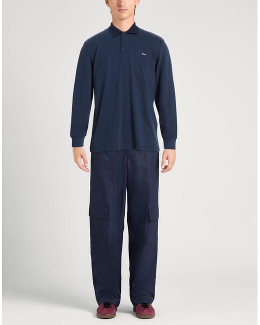 Harmont & Blaine Blue Polo Shirt Cotton for men