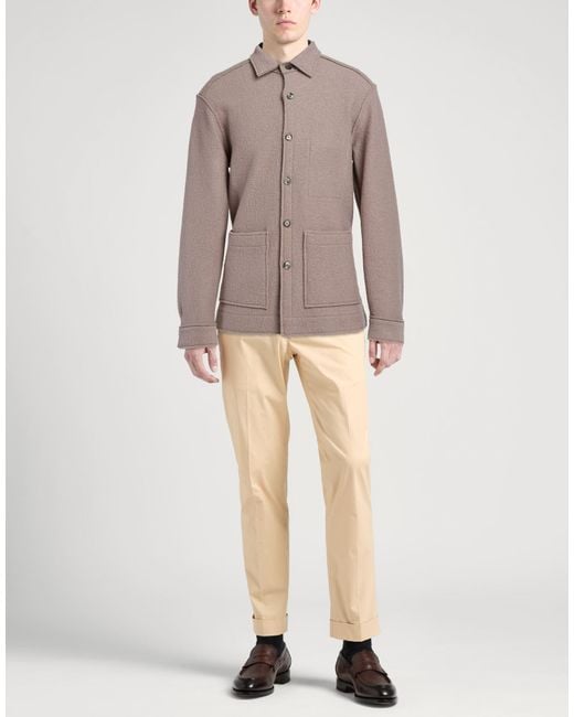 Xacus Brown Jacket Virgin Wool for men