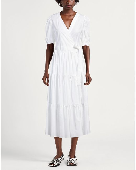 Twinset White Midi-Kleid