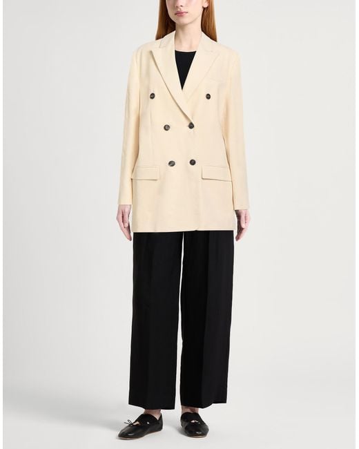 Tela Natural Blazer Viscose, Linen, Elastane
