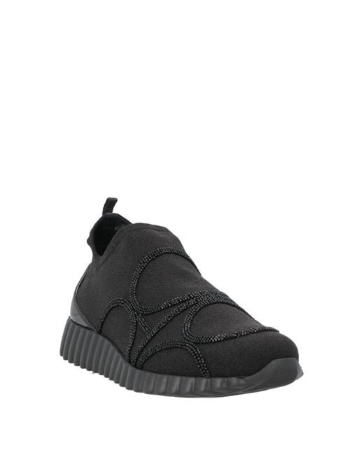 Ferragamo Black Sneakers Textile Fibers