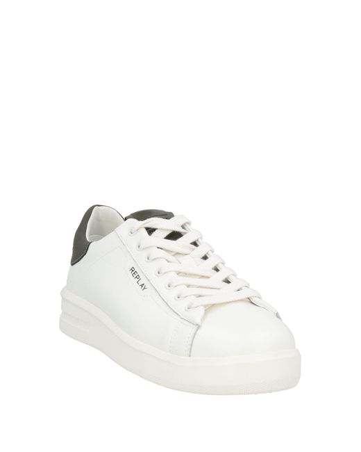 Replay White Trainers for men
