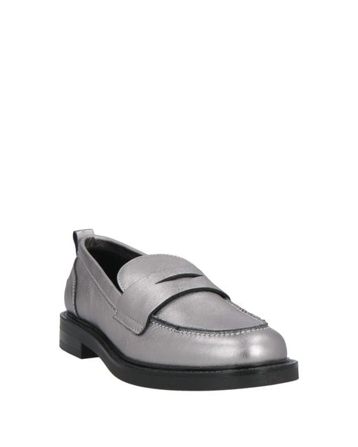 Carmens Gray Loafers Leather