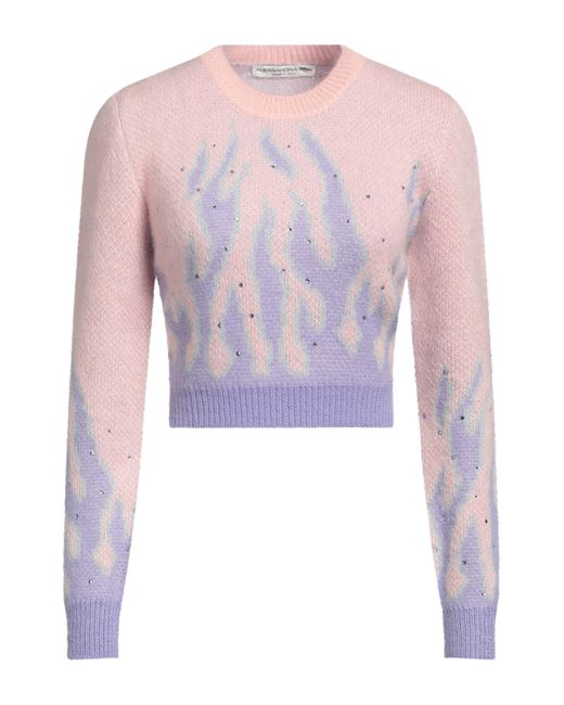 Alessandra Rich Purple Sweater