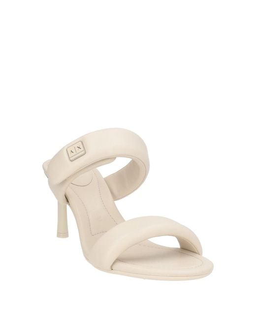 ARMANI EXCHANGE White Sandals