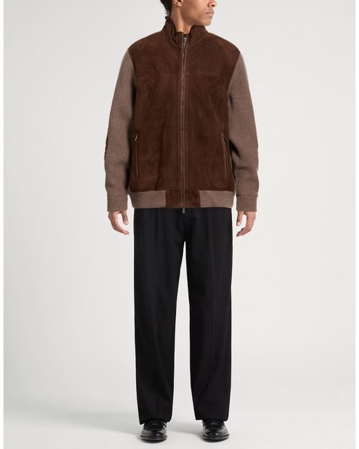 Fedeli Brown Shearling & Teddy for men