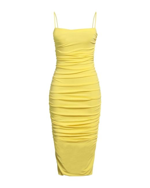 Robe midi Pinko en coloris Yellow