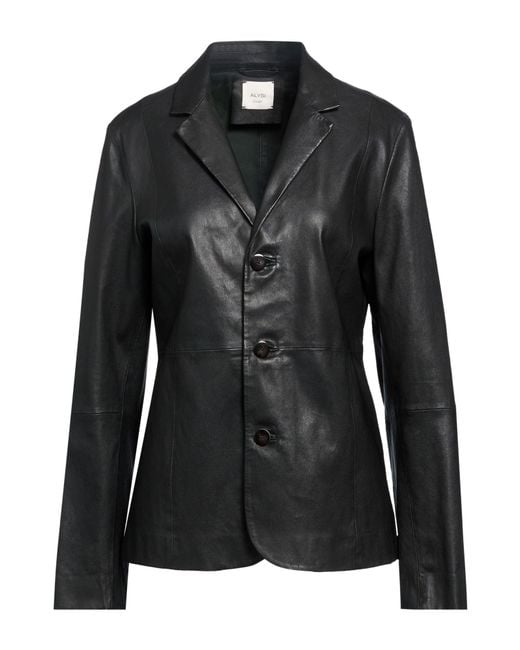 Alysi Black Chocolat Blazer Leather
