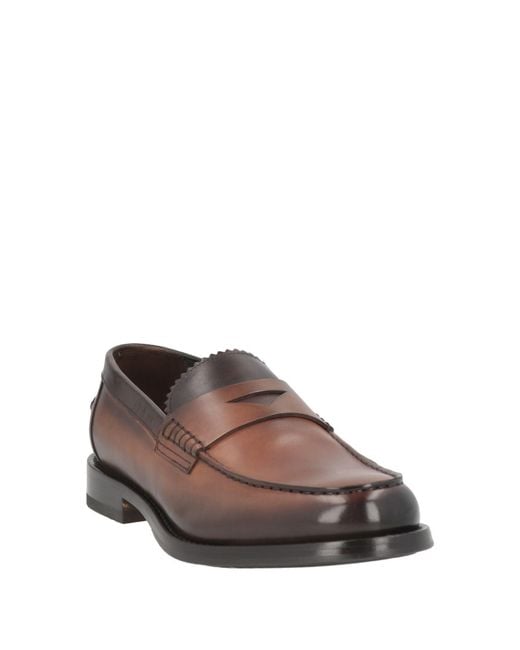 Doucal's Brown Brandon Dark Loafers Leather for men