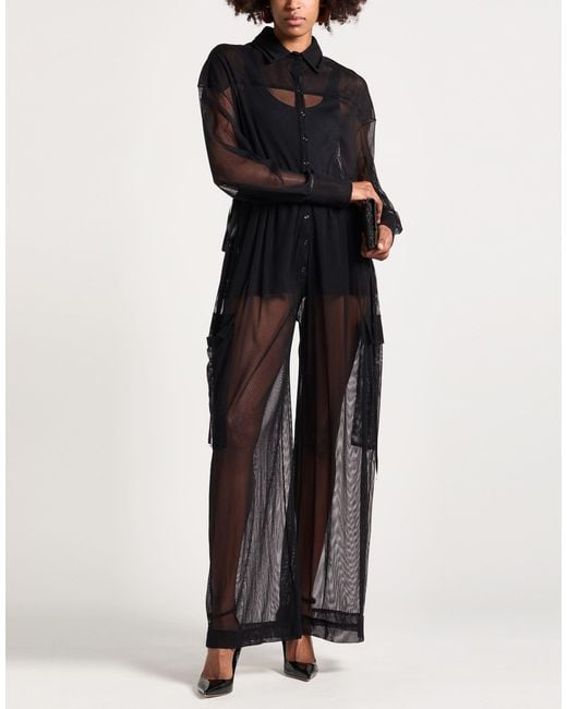 Pinko Black Jumpsuit Polyamide, Cotton